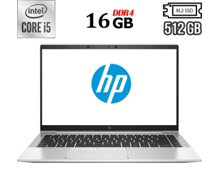 БУ Ультрабук Б-клас HP EliteBook 840 G7 / 14&quot; (1920x1080) IPS / Intel Core i5 - 10310u (4 (8) ядра по 1.7-4.4 GHz) / 16 GB DDR4 / 512 GB SSD M. 2 / Intel UHD Graphics / WebCam / USB 3.1 / HDMI из Европы в Дніпрі