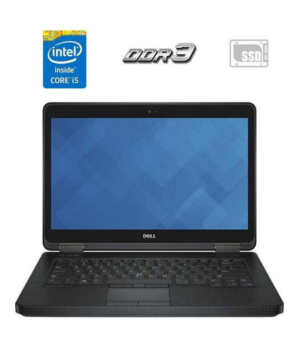 Ноутбук Dell Latitude E5440 / 14&quot; (1600x900) TN / Intel Core i5-4310U (2 (4) ядра по 2.0 - 3.0 GHz) / 4 GB DDR3 / 120 GB SSD / nVidia GeForce GT 720M, 2 GB DDR3, 128-bit / WebCam - 1