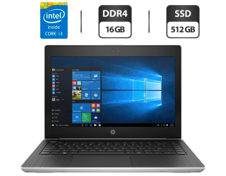 БУ Ноутбук Б-класс HP ProBook 430 G5 / 13.3&quot; (1920x1080) IPS / Intel Core i3-8130U (2 (4) ядра по 2.2 - 3.4 GHz) / 16 GB DDR4 / 512 GB SSD / Intel HD Graphics 620 / WebCam / HDMI из Европы в Днепре
