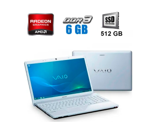 БУ Ноутбук SONY VAIO sve 171 / 17.3 &quot; (1600x900) TN / Intel Pentium B940 (2 ядра по 2.0 GHz) / 4 GB DDR3 / 500 GB SSD / AMD Radeon HD 7650m 1 GB DDR3, 128-bit / Webcam / USB. 3.0 / HDMI / VGA / DVD-ROM из Европы в Дніпрі