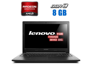 БУ Ноутбук Б-клас Lenovo G500 / 15.6&quot; (1366x768) TN / Intel Core i3-3110M (2 (4) ядра по 2.4 GHz) / 8 GB DDR3 / 256 GB SSD / AMD Radeon R5 M230, 1 GB DDR3, 64-bit / DVD-ROM из Европы в Дніпрі