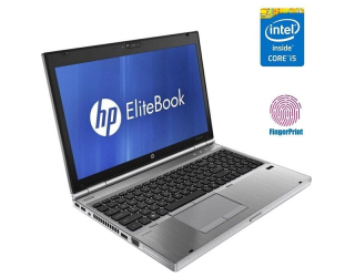 БУ Ноутбук Б-клас HP EliteBook 8560p / 15.6&quot; (1366x768) TN / Intel Core i5 - 2540M (2 (4) ядра по 2.6-3.3 GHz) / 8 GB DDR3 / 120 GB SSD / Intel HD Graphics 3000 / WebCam / без АКБ из Европы в Дніпрі