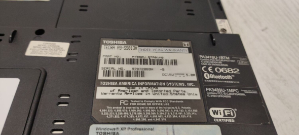 Ноутбук Toshiba Tecra A9 / 15.4&quot; (1280x800) TN / Intel Core 2 Duo T7500 (2 ядра по 2.2 GHz) / 4 GB DDR2 / 160 GB HDD / Intel GMA X3100 Graphics / DVD-ROM - 8