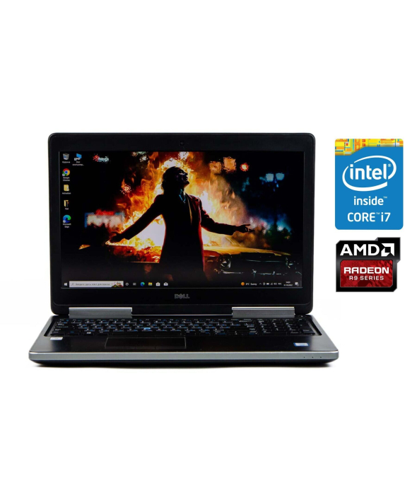 Ігровий ноутбук Dell Precision 7510/ 15.6 &quot; (1920x1080) IPS / Intel Core i7-6820HQ (4 (8) ядра по 2.7 - 3.6 GHz) / 16 GB DDR4 / 240 GB SSD / AMD Radeon R9 M375X, 2 GB GDDR5, 128-bit / WebCam - 1