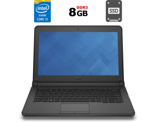 БУ Ноутбук Dell Latitude 3350 / 13.3&quot; (1366x768) TN / Intel Core i3-5005U (2 (4) ядра по 2.0 GHz) / 8 GB DDR3 / 120 GB SSD / Intel HD Graphics 5500 / WebCam / miniDP / HDMI из Европы в Днепре