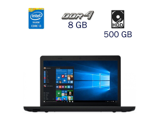 БУ Ноутбук Lenovo ThinkPad E570 / 15.6&quot; (1366x768) TN / Intel Core i3-6006U (2 (4) ядра по 2.0 GHz) / 8 GB DDR4 / 500 GB HDD / WebCam / Fingerprint / Windows 10 PRO Lic из Европы в Дніпрі