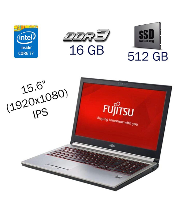 Робоча станція Fujitsu Celsius H730/ 15.6 &quot; (1920х1080) IPS / Intel Core i7-4810MQ (4 (8) ядер по 2.8 - 3.8 GHz) / 16 GB DDR3 / 512 GB SSD / nVidia Quadro K1100M, 2 GB GDDR5, 128-bit / WebCam / Windows 10 PRO Lic - 1