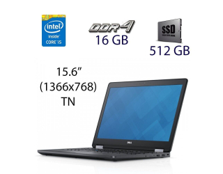 БУ Ноутбук Dell Precision 3510 / 15.6&quot; (1366x768) TN / Intel Core i5-6300HQ (4 ядра по 2.3 - 3.2 GHz) / 16 GB DDR4 / 512 GB SSD / AMD Radeon R9 M360, 2 GB GDDR5, 128-bit / WebCam / HDMI из Европы в Днепре