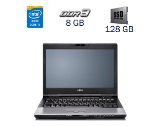 БУ Ноутбук Fujitsu LifeBook E752 / 15.6&quot; (1600x900) TN / Intel Core i5-3320M (2 (4) ядра по 2.6 - 3.3 GHz) / 8 GB DDR3 / 128 GB SSD / WebCam / Intel HD Graphics 4000 / Windwos 10 PRO Lic из Европы в Днепре