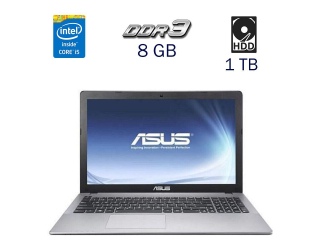 БУ Ігровий ноутбук Asus R510L/ 15.6 &quot; (1366x768) TN / Intel Core i5-4210U (2 (4) ядра по 1.7 - 2.7 GHz) / 8 GB DDR3 / 1 TB HDD / ASUS GeForce 820M, 2 GB DDR3, 64-bit / WebCam / Windows 10 PRO Lic из Европы в Дніпрі