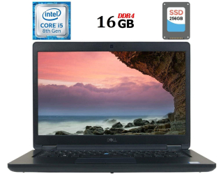 БУ Ноутбук Dell Latitude 5490 / 14&quot; (1920x1080) TN / Intel Core i5-8350U (4 (8) ядра по 1.7 - 3.6 GHz) / 16 GB DDR4 / 256 GB SSD / Intel UHD Graphics 620 / WebCam / USB 3.1 / HDMI из Европы в Днепре