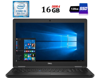 БУ Ультрабук Dell Latitude 5590/ 15.6 &quot; (1920x1080) IPS / Intel Core i5-8350U (4 (8) ядра по 1.7 - 3.6 GHz) / 16 GB DDR4 / 128 GB SSD / Intel UHD Graphics 620 / WebCam / USB 3.1 / HDMI из Европы в Дніпрі