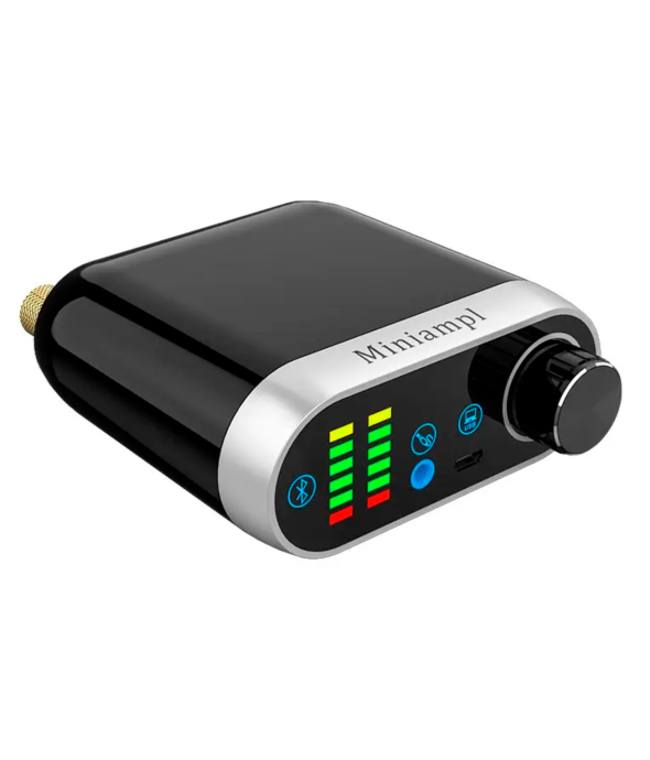 Підсилювач звуку Hi-Fi Miniampl 2x50W Bluetooth/AUX/MicroUSB + адаптер живлення - 1