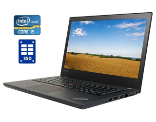 БУ Ноутбук Б-класс Lenovo ThinkPad T470 / 14&quot; (1920x1080) IPS Touch / Intel Core i5-7300U (2 (4) ядра по 2.6 - 3.5 GHz) / 16 GB DDR4 / 120 GB SSD / Intel HD Graphics 520 / WebCam / Две АКБ из Европы в Днепре