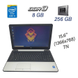 Ноутбук HP 350 G1 / 15.6" (1366x768) TN / Intel Core i5-4210U (2 (4) ядра по 1.7 - 2.7 GHz) / 8 GB DDR3 / 256 GB SSD / WebCam / Windows 10 PRO Lic - 1