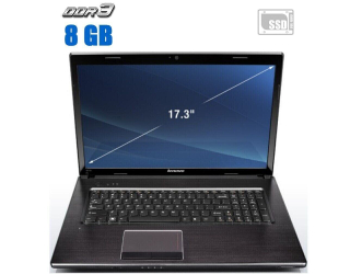 БУ Ноутбук Lenovo G770 / 17.3&quot; (1600x900) TN / Intel Core i7-2670QM (4 (8) ядра по 2.2 - 3.1 GHz) / 16 GB DDR3 / 256 GB SSD / Intel HD Graphics 3000 / WebCam из Европы в Дніпрі