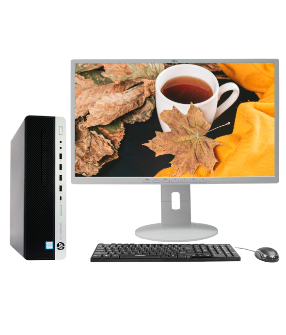 Компьютер HP EliteDesk 800 G3 SFF Intel Core i5-6500 16Gb RAM 256Gb SSD + Монитор 24&quot; Fujitsu B24-8TE Pro IPS Full HD - 1