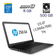 Ноутбук HP 250 G4 / 15.6" (1366x768) TN / Intel Core i3-5005U (2 (4) ядра по 2.0 GHz) / 8 GB DDR3 / 500 GB HDD / Intel HD Graphics 5500 / WebCam / Windows 10 PRO Lic - 1