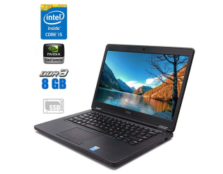 БУ Ноутбук Dell Latitude E5450/ 14 &quot; (1920x1080) IPS / Intel Core i5-5300U (2 (4) ядра по 2.3 - 2.9 GHz) / 8 GB DDR3 / 240 GB SSD / Intel HD Graphics 5500 / WebCam из Европы в Дніпрі
