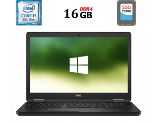 БУ Ноутбук Dell Latitude 5591 / 15.6&quot; (1920x1080) TN / Intel Core i5-8400H (4 (8) ядра по 2.5 - 4.2 GHz) / 16 GB DDR4 / 256 GB SSD / Intel UHD Graphics 630 / WebCam / USB 3.1 / HDMI из Европы в Днепре