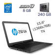 Ноутбук HP 250 G4 / 15.6" (1366x768) TN / Intel Core i3-5005U (2 (4) ядра по 2.0 GHz) / 8 GB DDR3 / 240 GB HDD / Intel HD Graphics 5500 / WebCam / Windows 10 PRO Lic - 1