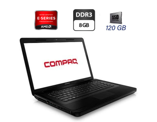 БУ Ноутбук Б-класс HP Compaq Presario CQ57 / 15.6&quot; (1366x768) TN / AMD E300 (2 ядра по 1.3 GHz) / 8 GB DDR3 / 120 GB SSD / AMD Radeon HD 6310 Graphics / WebCam / DVD-ROM / VGA из Европы в Днепре