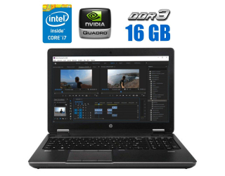 БУ Мобільна робоча станція HP ZBook 15 G2 / 15.6&quot; (1920x1080) IPS / Intel Core i7-4810MQ (4 (8) ядра по 2.8 - 3.8 GHz) / 16 GB DDR3 / 128 GB SSD + 500 Gb HDD / nVidia Quadro K610M, 2 GB GDDR5, 64-bit / WebCam из Европы в Дніпрі