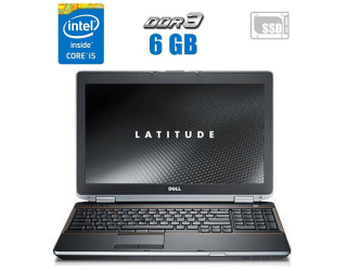 БУ Ноутбук Б-класс Dell Latitude E6520 / 15.6&quot; (1366x768) TN / Intel Core i5-2540M (2 (4) ядра по 2.6 - 3.3 GHz) / 6 GB DDR3 / 128 GB SSD / Intel HD Graphics 3000 / WebCam / DVD-RW из Европы в Днепре