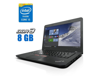 БУ Ультрабук Lenovo ThinkPad E460 / 14&quot; (1920x1080) IPS / Intel Core i5-6200U (2 (4) ядра по 2.3 - 2.8 GHz) / 8 GB DDR3 / 240 GB SSD / Intel HD Graphics 520 / WebCam из Европы в Днепре