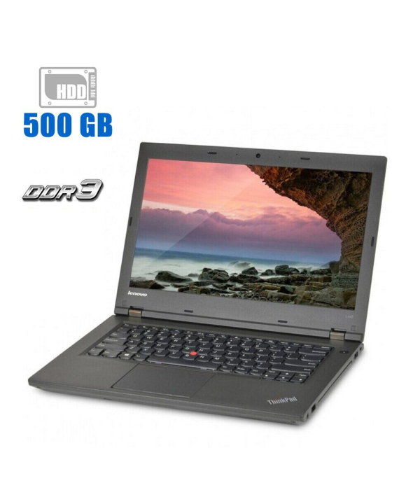 Ноутбук Lenovo ThinkPad L440 / 14&quot; (1366x768) TN / Intel Core i3-4000M (2 (4) ядра по 2.4 GHz) / 4 GB DDR3 / 500 Gb HDD / Intel HD Graphics 4600 / WebCam - 1