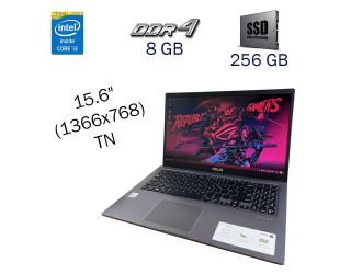 БУ Ультрабук Asus VivoBook X515JA/ 15.6 &quot; (1366x768) TN / Intel Core i3-1005g1 (2 (4) ядра по 1.2 - 3.4 GHz) / 8 GB DDR4 / 256 GB SSD / Intel UHD-Graphics 10 Generations / WebCam / Windows 10 PRO Lic из Европы в Дніпрі