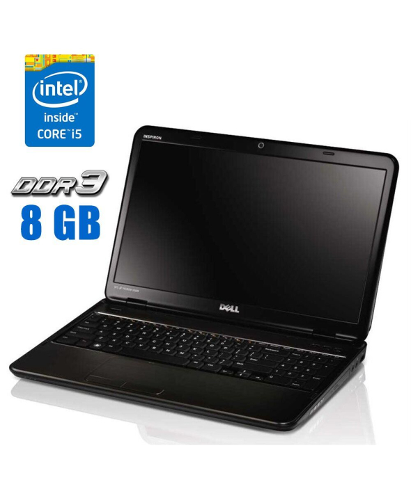 Ноутбук Б-класс Dell Inspiron N5110 / 15.6&quot; (1366x768) TN / Intel Core i5-2410M (2 (4) ядра по 2.3 - 2.9 GHz) / 8 GB DDR3 / 500 GB HDD / Intel HD Graphics 3000 / WebCam - 1