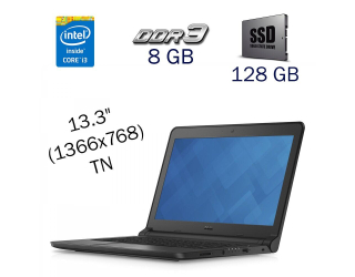БУ Ультрабук Dell Latitude 3350 / 13.3&quot; (1366x768) TN / Intel Core i3-5005U (2 (4) ядра по 2.0 GHz) / 8 GB DDR3 / 128 GB SSD / Intel HD Graphics 5500 / WebCam / Windows 10 PRO Lic из Европы в Дніпрі