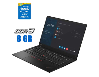 БУ Ультрабук Lenovo ThinkPad X1 Carbon (7th Gen) / 14 &quot; (1920x1080) IPS / Intel Core i5-8365u (4 (8) ядра по 1.6-4.1 GHz) / 8 GB DDR3 / 240 GB SSD / Intel UHD Graphics / WebCam / LTE из Европы в Дніпрі