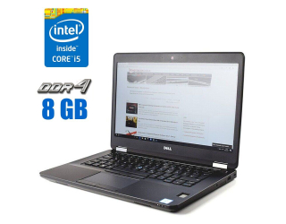БУ Ультрабук Dell Latitude E5470 / 14&quot; (1366x768) TN / Intel Core i5-6300U (2 (4) ядра по 2.4 - 3.0 GHz) / 8 GB DDR4 / 256 GB SSD / Intel HD Graphics 520 / WebCam из Европы в Днепре