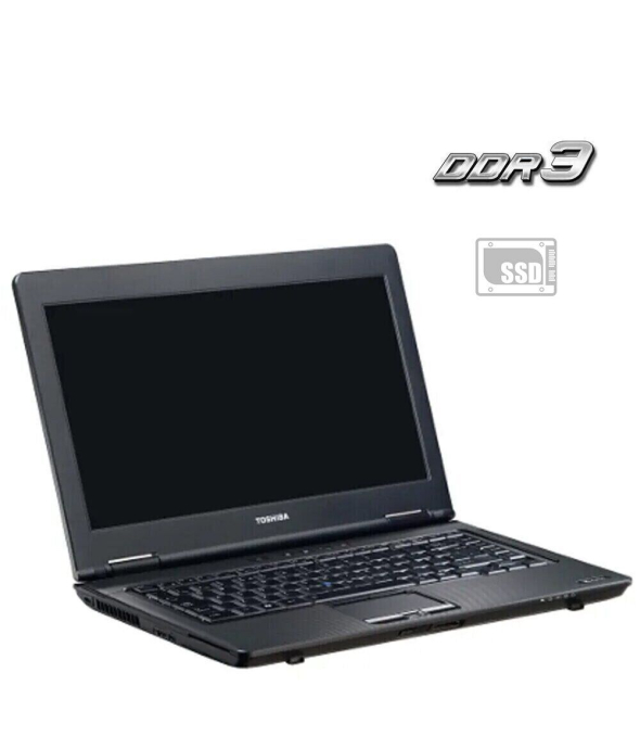 Ноутбук Toshiba Tecra M11 / 14&quot; (1366x768) TN / Intel Core i3-370M (2 (4) ядра по 2.4 GHz) / 4 GB DDR3 / 128 GB SSD / Intel HD Graphics / WebCam - 1