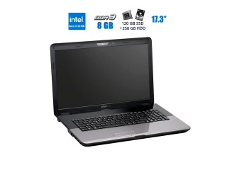 БУ Ноутбук Medion Akoya E7220 / 17.3&quot; (1600x900) TN / Intel Core i3-2310M (2 (4) ядра по 2.1 GHz) / 8 GB DDR3 / 120 GB SSD + 250 GB HDD / Intel HD Graphics / WebCam / USB 3.0 из Европы в Дніпрі