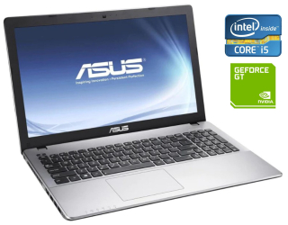 БУ Ігровий ноутбук Б-клас Asus F550l / 15.6&quot; (1366x768) TN / Intel Core i5 - 4200U (2 (4) ядра по 1.6-2.6 GHz) / 8 GB DDR3 / 256 GB SSD / nVidia GeForce GT 750M, 2 GB GDDR5, 128-bit / WebCam / Win 10 / АКБ не тримає из Европы в Дніпрі