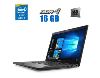 БУ Ультрабук Dell Latitude 7480/ 14 &quot; (1920x1080) IPS Touch / Intel Core i5-6300U (2 (4) ядра по 2.4 - 3.0 GHz) / 16 GB DDR4 / 480 GB SSD / Intel HD Graphics 520 / WebCam из Европы в Дніпрі