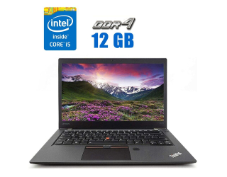 БУ Ультрабук Lenovo ThinkPad T470s / 14&quot; (1920x1080) IPS / Intel Core i5-6300U (2 (4) ядра 2.4 - 3.0 GHz) / 12 GB DDR4 / 256 GB SSD / Intel HD Graphics 520 / WebCam / HDMI из Европы в Днепре