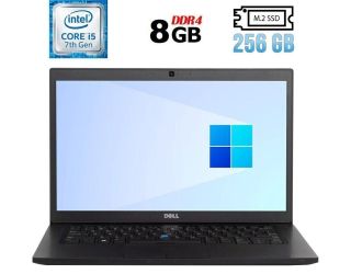 БУ Ноутбук Б-клас Dell Latitude 7480 / 14&quot; (1920x1080) IPS Touch / Intel Core i5 - 7300U (2 (4) ядра по 2.6-3.5 GHz) / 8 GB DDR4 / 256 GB SSD M. 2 / Intel HD Graphics 620 / WebCam / HDMI из Европы в Дніпрі