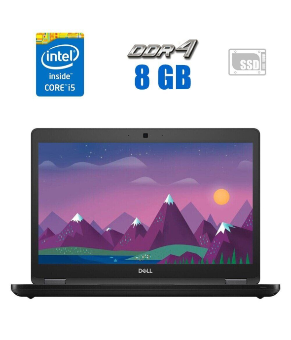 Ультрабук Dell Latitude 5490/ 14 &quot; (1366x768) TN / Intel Core i5-8350U (4 (8) ядра по 1.7 - 3.6 GHz) / 8 GB DDR4 / 240 GB SSD / Intel UHD Graphics 620 / WebCam / HDMI - 1
