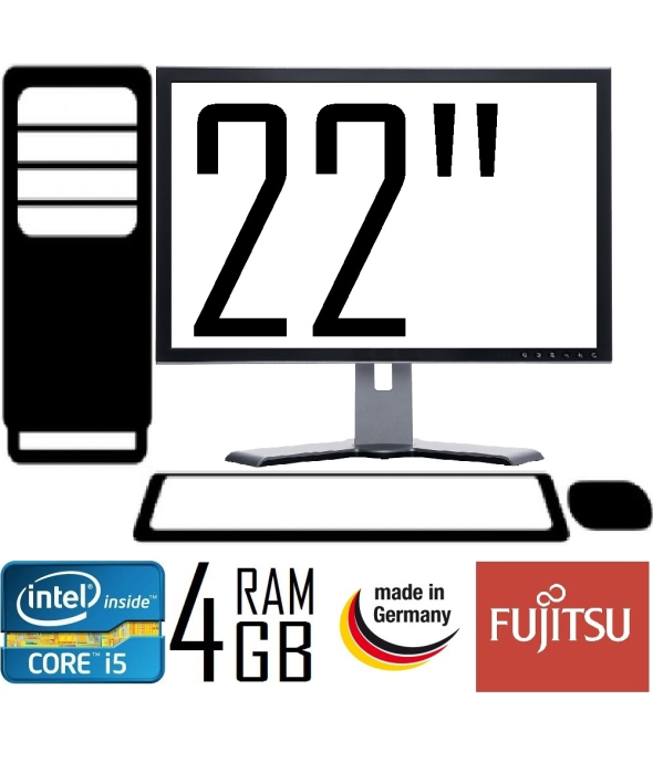 Комп'ютер Fujitsu Siemens P9900 Core i5 3.2 GHZ + 22&quot;TFT Монітор - 1