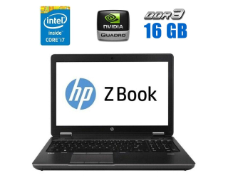 БУ Мобильная рабочая станция HP ZBook 15 G2 / 15.6&quot; (3200x1800) VA / Intel Core i7-4910MQ (4 (8) ядра по 2.9 - 3.9 GHz) / 16 GB DDR3 / 256 GB SSD / nVidia Quadro K2100M, 2 GB GDDR5, 128-bit / WebCam из Европы в Днепре
