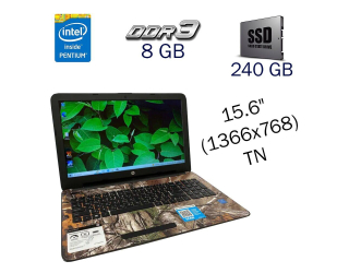 БУ Ноутбук HP 15-BN070WM / 15.6&quot; (1366x768) TN / Intel Pentium N3710 (4 ядра по 1.60 - 2.56 GHz) / 8 GB DDR3 / 240 GB SSD / Intel HD Graphics 405 / WebCam из Европы в Днепре