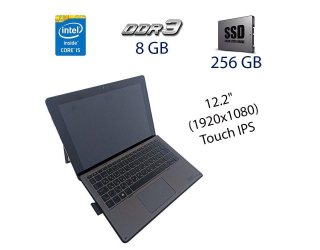 БУ Ультрабук HP Pro x2 612 G2 / 12.2&quot; (1920x1080) IPS Touch / Intel Core i5-7y57 (2 (4) ядра по 1.2 - 3.3 GHz) / 8 GB DDR3 / 256 GB SSD / Intel HD Graphics 615 / WebCam из Европы в Дніпрі