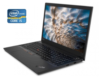 БУ Ноутбук Lenovo ThinkPad E15 / 15.6 &quot; (1920x1080) IPS / Intel Core i5-10210u (4 (8) ядра по 1.6 - 4.2 GHz) / 16 GB DDR4 / 480 GB SSD / Intel UHD Graphics / WebCam / Win 11 Pro из Европы в Дніпрі