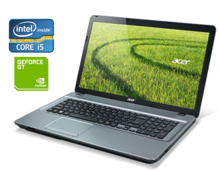 БУ Ігровий ноутбук Acer Aspire E1 - 771G / 17.3&quot; (1600x900) TN / Intel Core i5-3230M (2 (4) ядра по 2.6 - 3.2 GHz) / 6 GB DDR3 / 500 Gb HDD / nVidia GeForce GT 710M, 1 GB DDR3, 64-bit / WebCam / DVD-RW / Win 10 из Европы в Дніпрі