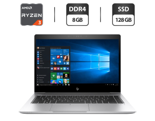 БУ Ультрабук HP EliteBook 735 G5 / 14&quot; (1920x1080) IPS / AMD Ryzen 3 2300U (4 ядра по 2.0 - 3.4 GHz) / 8 GB DDR4 / 128 GB SSD / AMD Radeon Vega 6 Graphics / WebCam / HDMI из Европы в Днепре