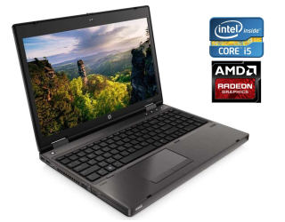 БУ Игровой ноутбук HP ProBook 6570b / 15.6&quot; (1366x768) TN / Intel Core i5-3320M (2 (4) ядра по 2.6 - 3.3 GHz) / 8 GB DDR3 / 128 GB SSD / AMD Radeon HD 7670M, 1 GB DDR3, 128-bit / WebCam / Win 10 из Европы в Днепре